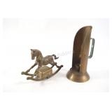 Solid Brass Musical Rocking Horse &Chamber Candle
