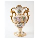 S.A. Leart Portugal Ceramic Lamb & Girl Vase