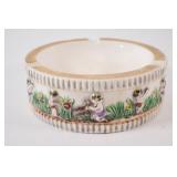 S.A. Leart Portugal Ceramic Lamb & Girl Ashtray