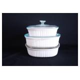 Corning Ware French White Bakeware Sets
