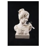 Neoclassical Bisque Porcelain Bust of a Woman