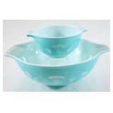 VTG Pyrex Hot Air Balloon Cinderella Batter Bowls