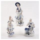 Victorian Hand Painted Porcelain Figurines