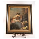 The Little Fruit Seller" Litho Framed Print