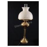 Rayo Brass Kerosene Lamp, Converted to Electric