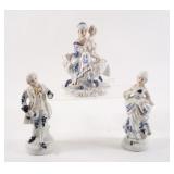 Victorian Hand Painted Porcelain Figurines