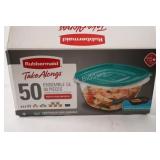Sealed Rubbermaid Take Along 50PC Set