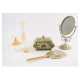 Vanity Mirror, Perfume Bottles,Tinket  Tin  Box
