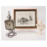 Piet Oving Etching of a House & Sawmill #15 / 50