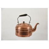 Copper Kettle with Wood Handle