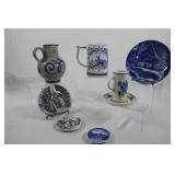 Delft Blue Hand Painted & W. Germany Pitcher