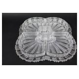 Cut Glass Removable Sectional Relish Tray