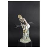 Lladro Porcelain Golf Lady Figurine
