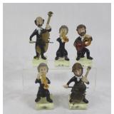 Murano Art Glass Chassidic Musicians Set