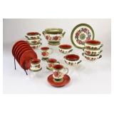 SMF Schramberg Tirol Luncheon Pottery Set