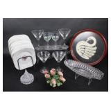 Framed Bobbin Lace, Dessert Plates,
