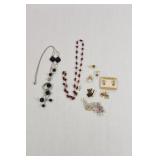 Assortment of Costume Jewelry & Brooches