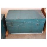 Emporio Ciro Marcellini Metal Banded Wood Trunk