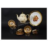 Bavaria & L. Parbus Gold Rim Platter & Demitasse