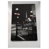 Paris Metro Night Canvas Wall Art Print