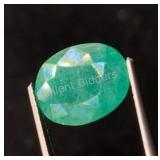 $12,200 App. - 6.1ct Cert. Colombian Emerald Gem