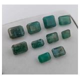 $8,800 - 11.09 ct Cert. Emerald Gemstone Parcel