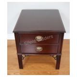 Traditional Mahogany Finish Side Table (2 of 2)