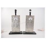 Pair of Santa Fe Textured Table Lamps (2-2)