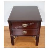 Traditional Mahogany Finish Side Table (1 of 2)
