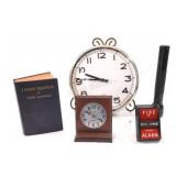 Mag-Lite, Fire Alarm, Craftsman Saw & Wall Clock