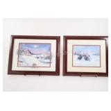Country Framed Winter Litho Prints