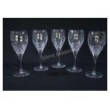 Durand Cristal Wine Stemware Set x 5