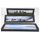 Three Wood Framed World Scenery Pictures