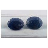 $15,360 App. - 12.8ct Cert. Blue Sapphire Gem Pair