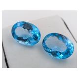 $10,900 App. - 49.5ct Cert. Royal Blue Topaz Gems