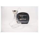 4-Piece Corkscrew Set & Decanter / Aerator