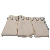 Thick Textured Lined Linen Drapery Panels