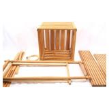 Crafters Wooden Needlework Frame w Ruler Holders
