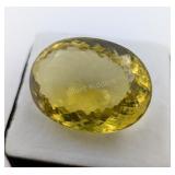 $18,450 Appraisal - 105.5ct Cert. Lemon Quartz Gem