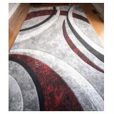 Paco Home Brilliance Grey-Red Area Rug
