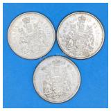 1965 - Canada Fifty Cent Silver Coins