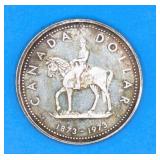 1973 Canadian Silver Dollar - 100th Anniversary