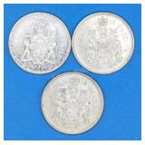 1965 - Canada Fifty Cent Silver Coins