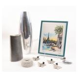 Peweter & Torre & Tagus Vases, Figurine & Artwork