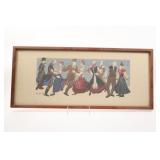 Estonian Folkdancers II Print by Joann Saarniit