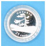 1992 Canada Silver Provincial, Ontario Proof Coin