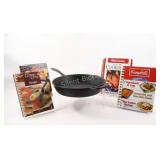 Logistina Seasoned 12" Pan w Assorted Cook Books