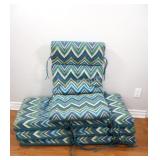 Four Garden Treasures Blue Flame Cushion Set