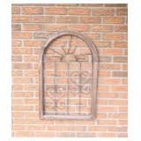 Outdoor Wood Frame & Metal Plant Holder