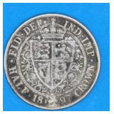 1897 British Queen Victoria Silver Half Crown Coin